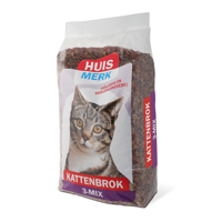 Huismerk Kattenbrok 3-Mix kattenvoer 10 kg - thumbnail
