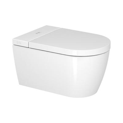 Duravit SensoWash Starck F Plus douchewc - 37.8x57.5cm - spoelrandloos - met closetzitting - Automatisch openen/sluiten van deksel - glans wit 650000012004320