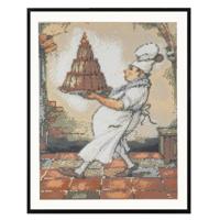 Grafix diamond painting anton pieck bakker 40x50cm - thumbnail