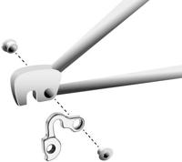 Union derailleurpad gh-129 met schroefset m8x0.75 - thumbnail