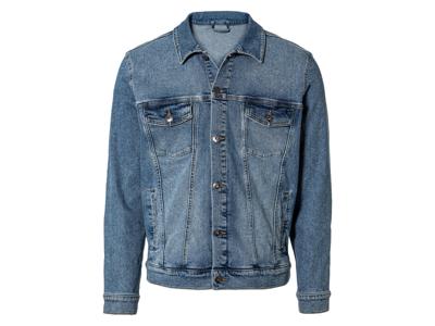 LIVERGY Heren jeansjack (Donkerblauw, M)