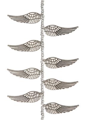 Darice • signed sealed remembered silver single wings 5,0cmx17,7cm