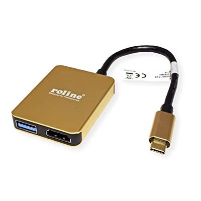 ROLINE GOLD USB Type C Docking Station, HDMI 4K, 2x USB 3.2 Gen 1, 1x PD ROLINE GOLD USB Type C Docking Station, HDMI 4K, 2x USB 3.2 Gen 1, 1x PD