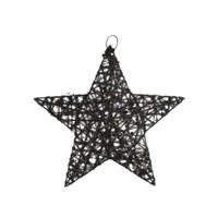 Countryfield kerstster lille s led op batterij zwart 30 cm | 8 stuks - thumbnail