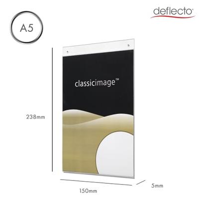 Deflecto muurfolderhouder portrait, ft A5