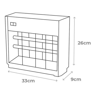 Elektrische Muggenwegjager EDM 33 x 9 x 26 cm Zilverkleurig 16 W