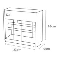 Elektrische Muggenwegjager EDM 33 x 9 x 26 cm Zilverkleurig 16 W - thumbnail