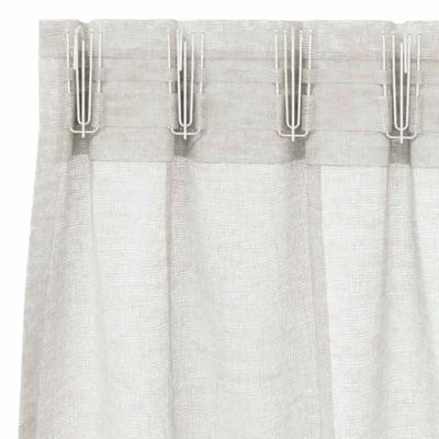 VidaXL Voile gordijn met gordijnen 2 pcs crème 225 x 140 cm polyester VidaXL Voile gordijn met gordijnen 2 pcs crème 225 x 140 cm polyester