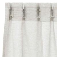 VidaXL Voile gordijn met gordijnen 2 pcs crème 225 x 140 cm polyester - thumbnail