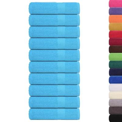 VidaXL Badhanddoeken frogn 10 st 100x150 cm 360 g/m² turquoise VidaXL Badhanddoeken frogn 10 st 100x150 cm 360 g/m² turquoise