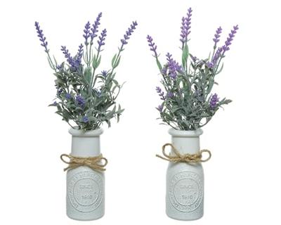 Decoratieve plant Everlands Bloempot Lavendel (Ø 13 x 32 cm)
