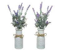 Decoratieve plant Everlands Bloempot Lavendel (Ø 13 x 32 cm) - thumbnail