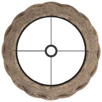 Lampenkap 20x15 cm wicker bruin - thumbnail