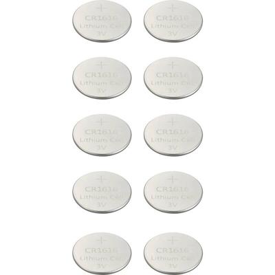 VOLTCRAFT CR1616 Knoopcel 3 V 50 mAh Lithium VC-11888550 10 stuk(s)