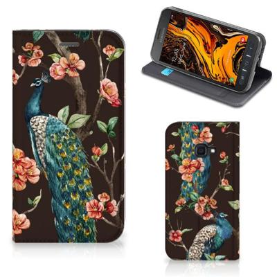 Samsung Galaxy Xcover 4s | Hoesje maken | Pauw met Bloemen Samsung Galaxy Xcover 4s | Hoesje maken | Pauw met Bloemen