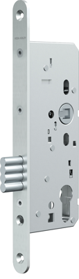 ASSA ABLOY N1006 Kastslot | DM60mm | PC72 mm voorplaat RVS 24x235mm afgerond | DR 1+2+3+4 - A000300217