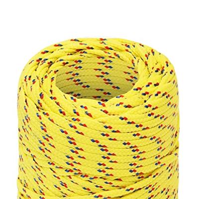 VidaXL Boottouw 2 mm 100 m polypropyleen geel