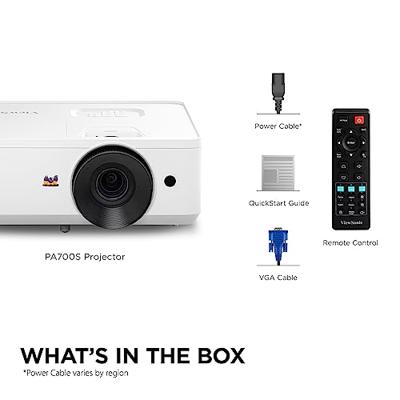 Viewsonic PA700S Beamer Laser 4500 ANSI-lumen 800 x 600 SVGA Met afstandsbediening, Zoomfunctie, Geïntegreerde luidspreker