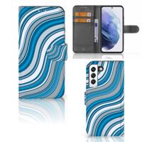 Samsung Galaxy S22 | Telefoon Hoesje | Waves Blue - thumbnail