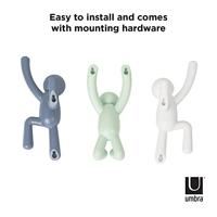 Umbra Buddy handdoekhaak 8x8x16.5cm Kunststof Mix 318165-370 - thumbnail