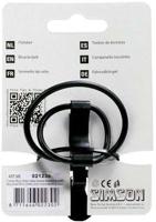 Fietsbel Simson ø23mm met rubber elastiek bevestiging - zwart - thumbnail