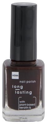 HEMA Long lasting nagellak 222 nightwatch (donkerbruin)