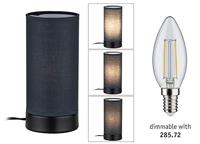 Paulmann Pia 77059 Tafellamp E14 Zwart (mat) - thumbnail