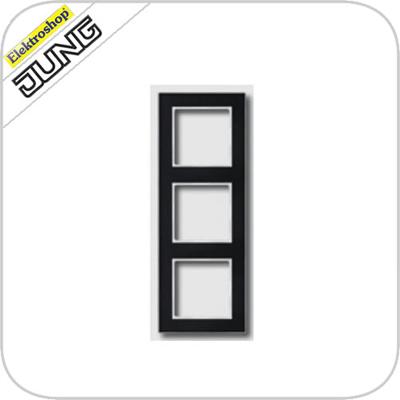 Jung A Creation afdekraam 3-voudig glas zwart