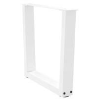 Eettafelpoten 2 st V-vormig 50x(42-43,3) cm staal wit - thumbnail