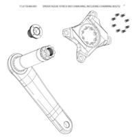 SRAM crank-ster "axs" spider axs 107mm cir.diam. - thumbnail