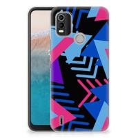 Nokia C21 Plus | TPU Hoesje | Funky Triangle - thumbnail