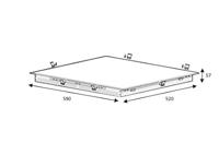 SAMSUNG NZ64M3707AK / EF - Piano cottura a induzione - 4 zone - L 59 x P 57 cm - Rivestimento in vetro - Nero - thumbnail