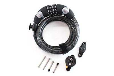 CONTEC cijfer-spiraal-kabelslot "ecoloc" ct coiled cab.lock ecoloc 12mm x 185cm black