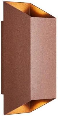 Enzo Nordlux wandlamp nico vierkant 2x gu10 roest ip54 - 4800917 Enzo Nordlux wandlamp nico vierkant 2x gu10 roest ip54 - 4800917