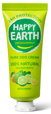Happy Earth 100% Natural Deo Cream Bergamot Happy Earth 100% Natural Deo Cream Bergamot
