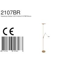 Steinhauer Messing leeslampZodiac LED 2-lichts 165cm - 2107BR - thumbnail