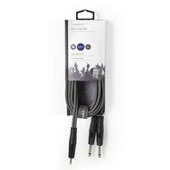 Nedis Stereo-Audiokabel | 2x 6,35 mm Male | 3,5 mm Male | 3 m | 1 stuks - COTH23200GY30 COTH23200GY30