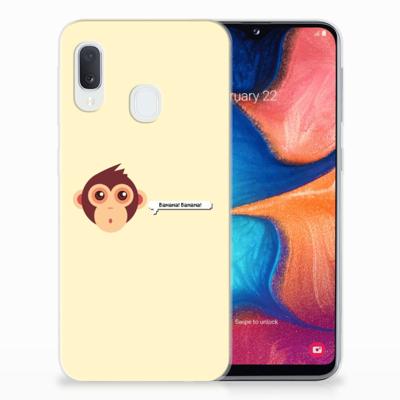 Samsung Galaxy A20e Telefoonhoesje met Naam Monkey Samsung Galaxy A20e Telefoonhoesje met Naam Monkey