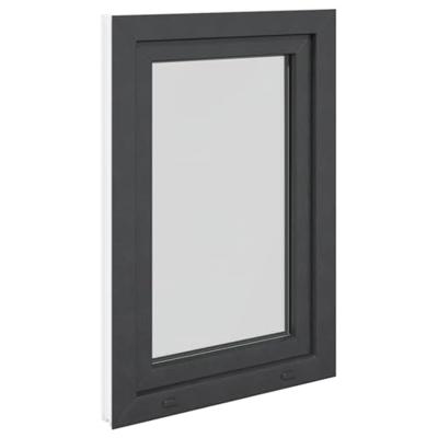 Kelderraam "RISOR" 60x100 cm draai-kiep DIN links antraciet