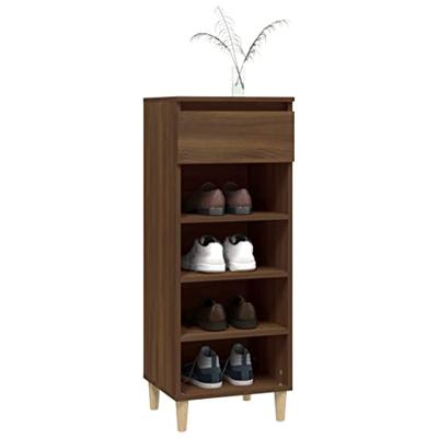 VidaXL Schoenenkast 40x36x105 cm bewerkt hout bruin eikenkleur