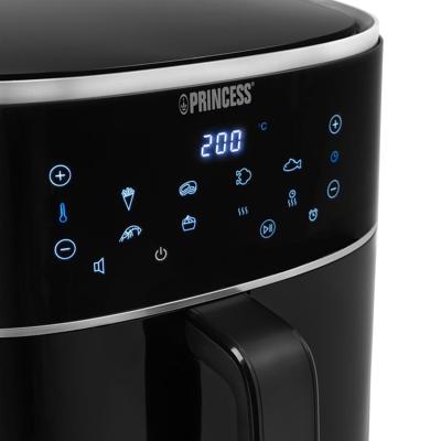 Princess 01.182254.01.001 Airfryer 8 l 1800 W Anti-aanbaklaag, Heteluchtfunctie, Timerfunctie, Instelbare temperatuur, Met display Zwart