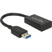 Delock 65698 USB-kabel USB 3.2 Gen2 USB-A stekker, USB-C bus 0.15 m Zwart - thumbnail