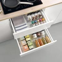 Metaltex smart kitchen verschuifbaar kruidenrek 26/51x47x3 cm zilver - thumbnail