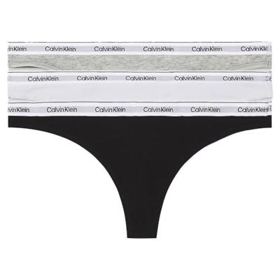 Calvin Klein strings 3-pack - Calvin klein ondergoed dames - Multipack katoenen dames strings - Voordeelverpakking - Sale
