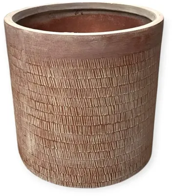 Mica Decorations bloempot Zembla 44,5x43,5cm bruin