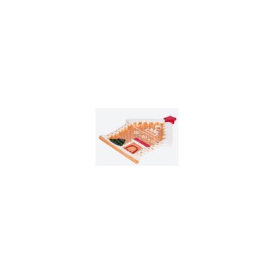 Kerstbord melamine 19,8x16 peperkoekhuis