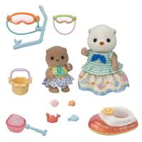 Sylvanian Families 5804 zeeotter zussen splashy snorkel set - thumbnail