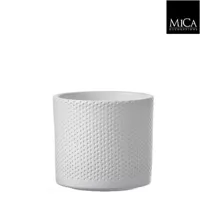 Mica Decorations era Pot wit relief 13x15cm - thumbnail