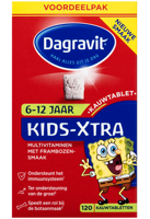 Dagravit Multi kids framboos 6-12 jaar (120 Kauwtab) - thumbnail