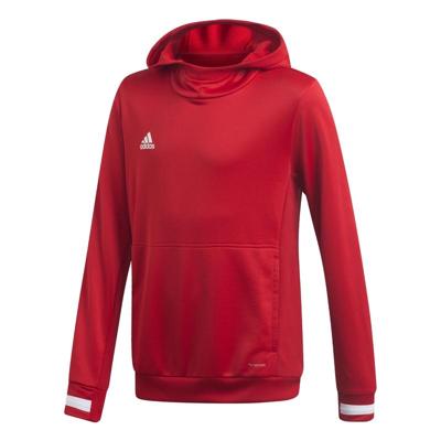 Adidas T19 Hoody Jr Rood Adidas T19 Hoody Jr Rood